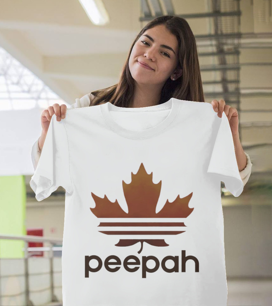 Leaf Peepah Autumn Maple Adidas Parody Peepah T-Shirt