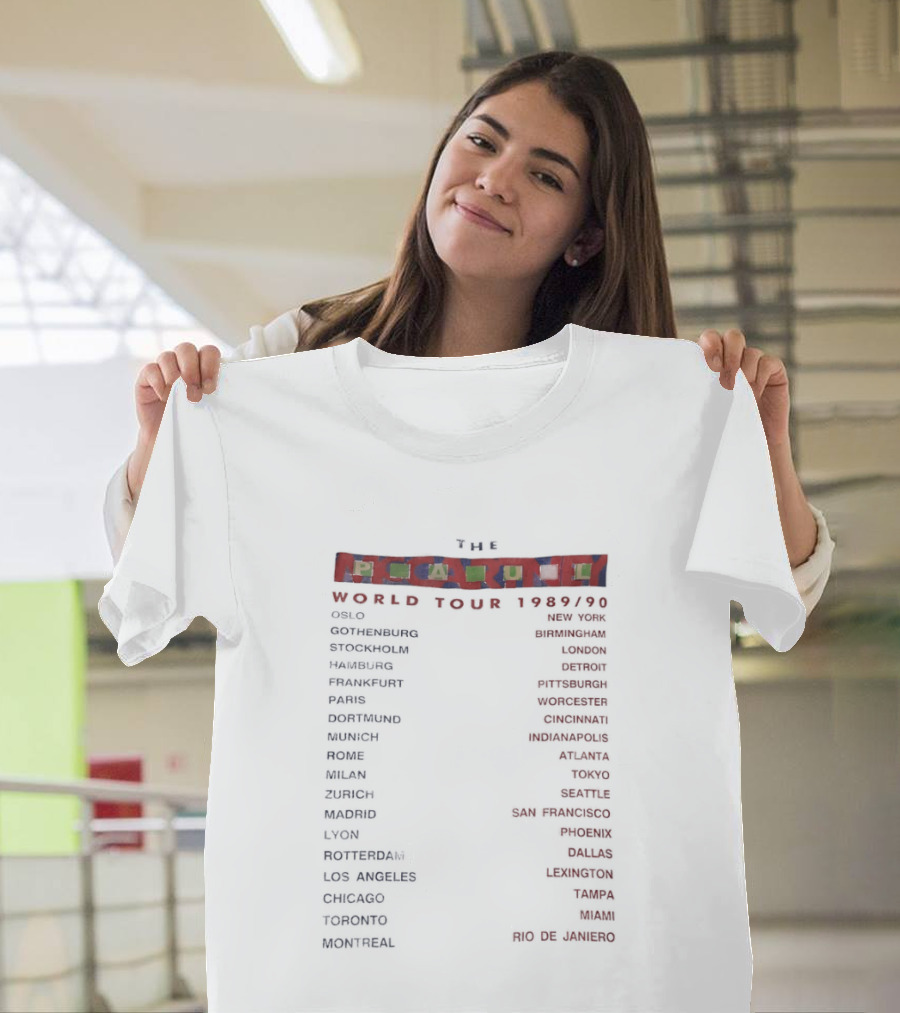 The McCartney World Tour 1989 1990 Tokyo Los Angeles Cities List Concert Dates T-Shirt