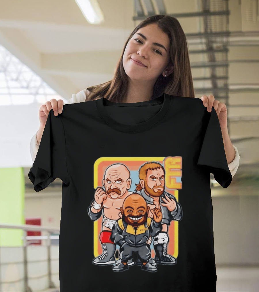 AEW Big Stoke FTR Wrestling Stable Cartoon Characters T-Shirt