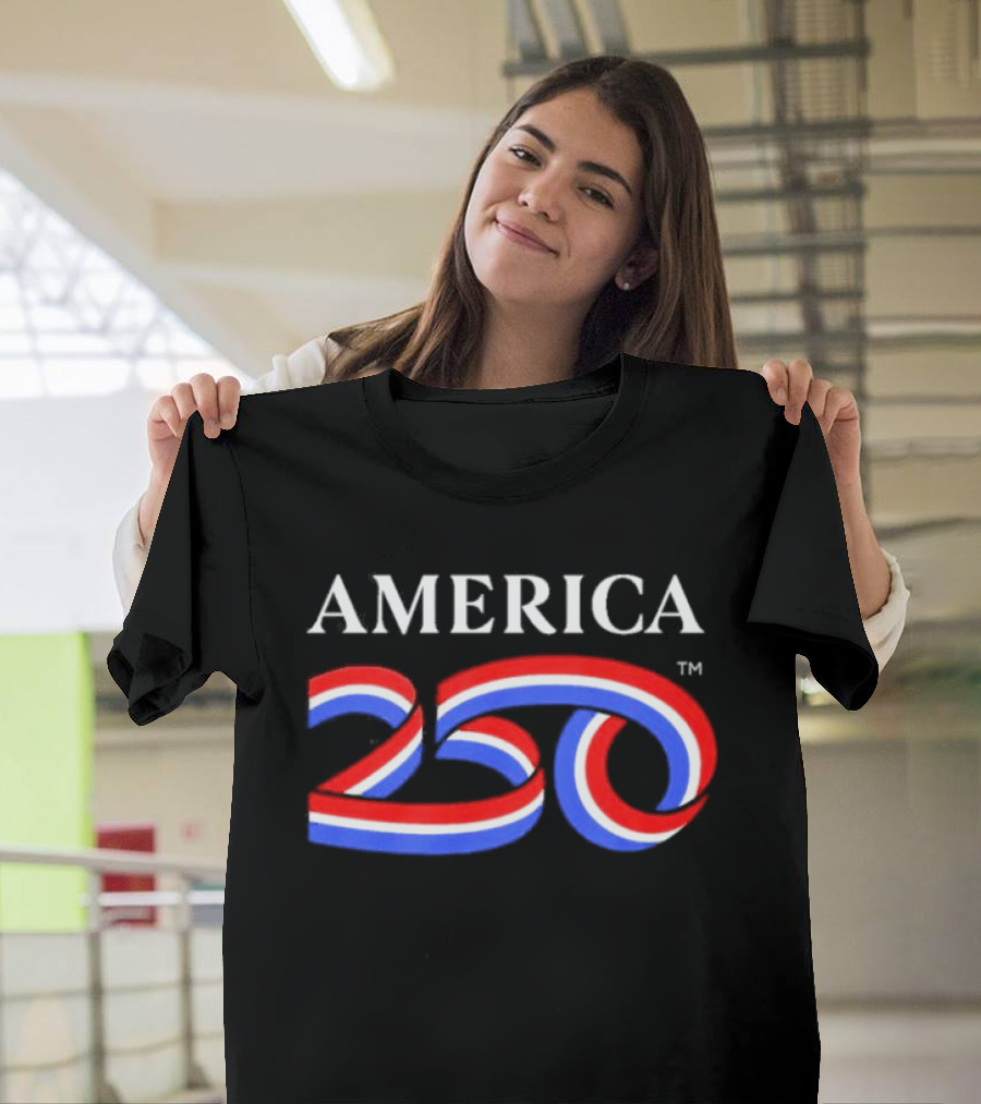 AMERICA 250 Patriotic Celebration Red White Blue T-Shirt