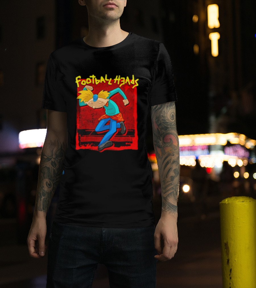 Hey Arnold Football Heads Nickelodeon Classic Cartoon T-Shirt