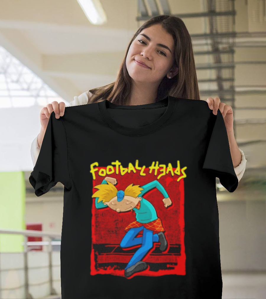 Hey Arnold Football Heads Nickelodeon Classic Cartoon T-Shirt