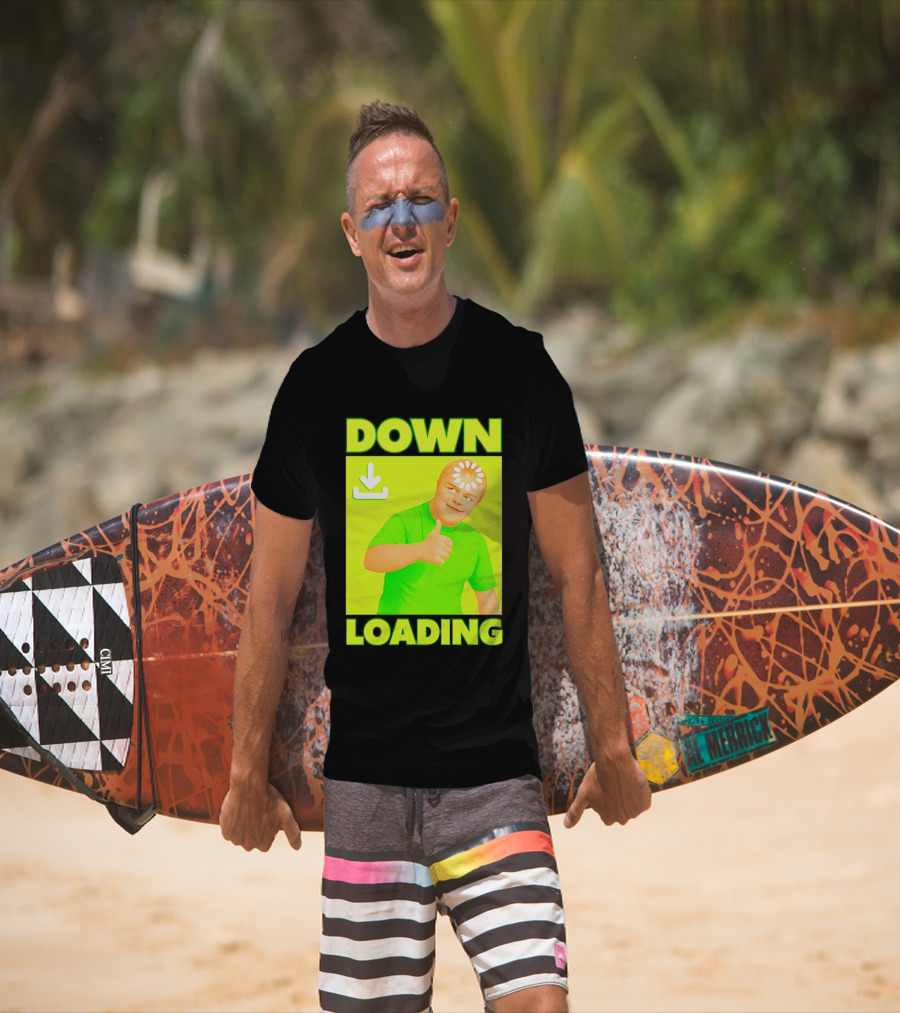 Down Loading Thumbs Up Meme Humorous Internet Guy T-Shirt