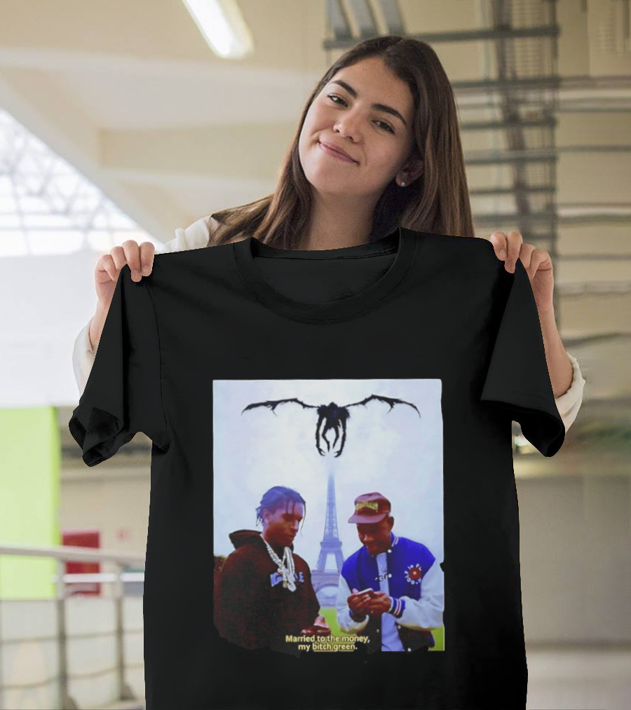 ASAP Rocky Tyler The Creator Eiffel Tower Married To The Money My Bitch Green T-Shirt