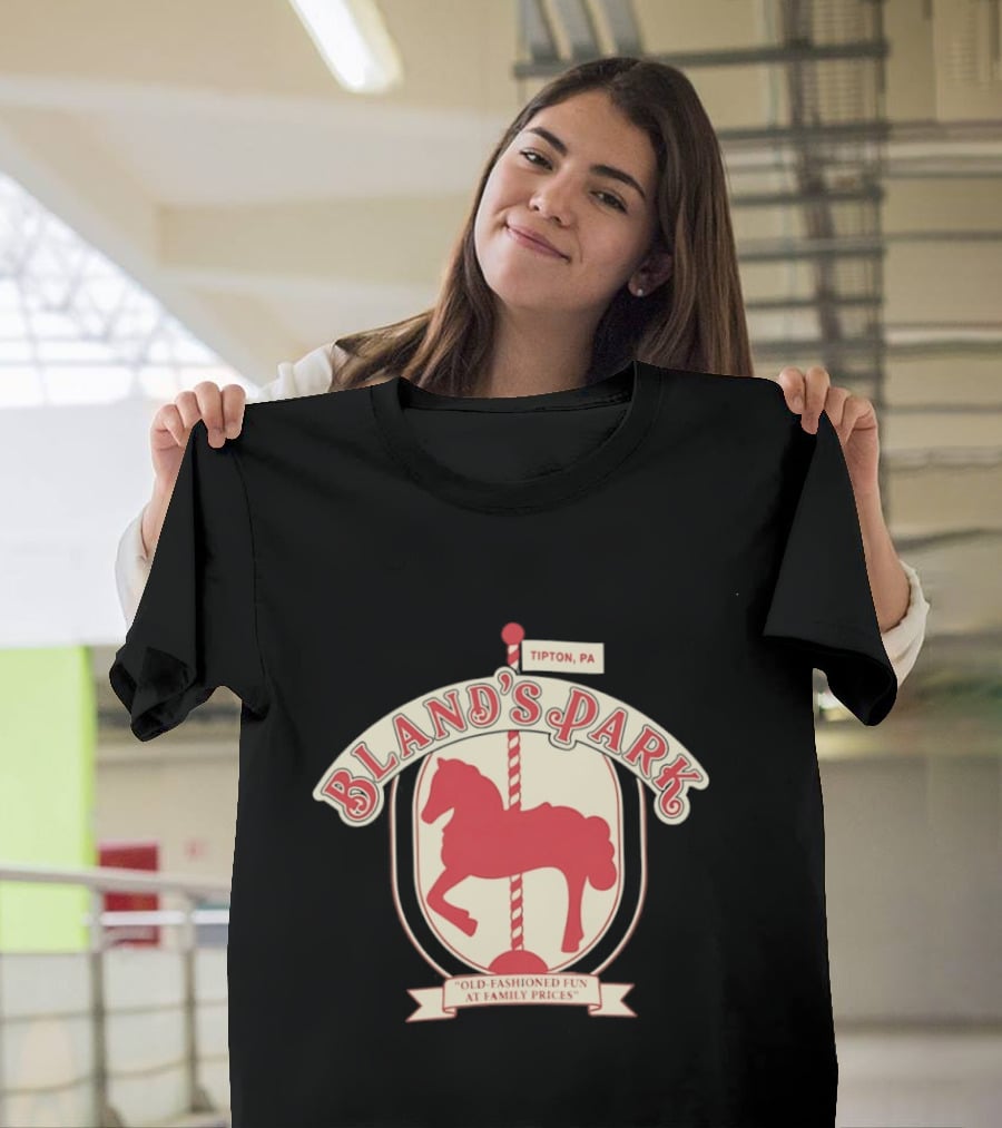 Bland's Park Tipton PA Old Fashioned Carousel Horse Family Prices Fun T-Shirt