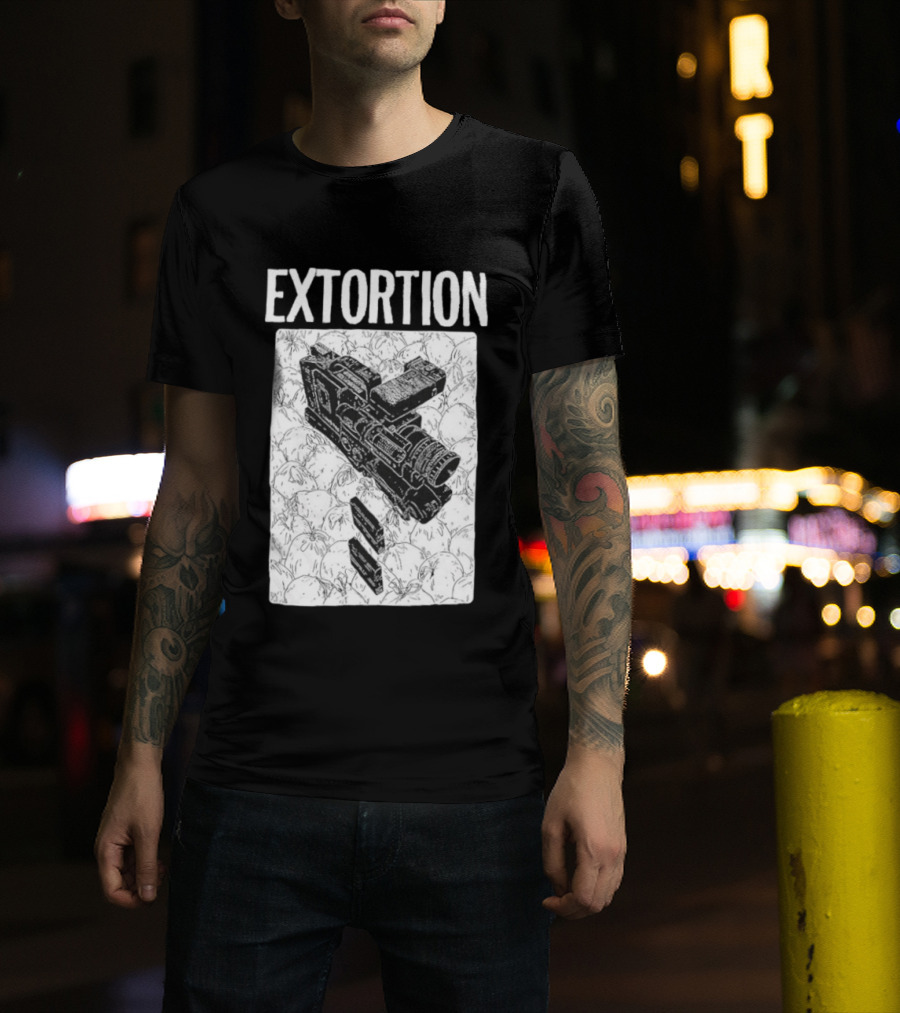 Extortion Band Video Camera Hardcore Punk T-Shirt