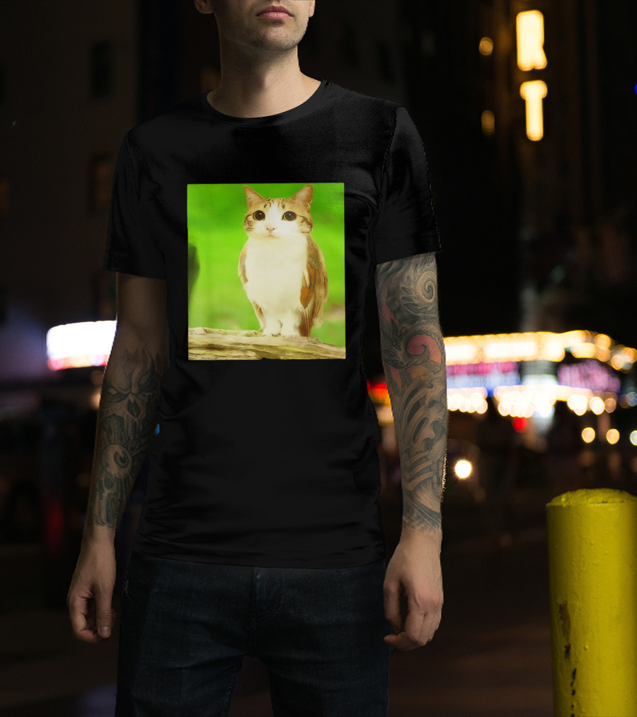 Cat Owl Hybrid Animal Mashup Creature Fusion T-Shirt
