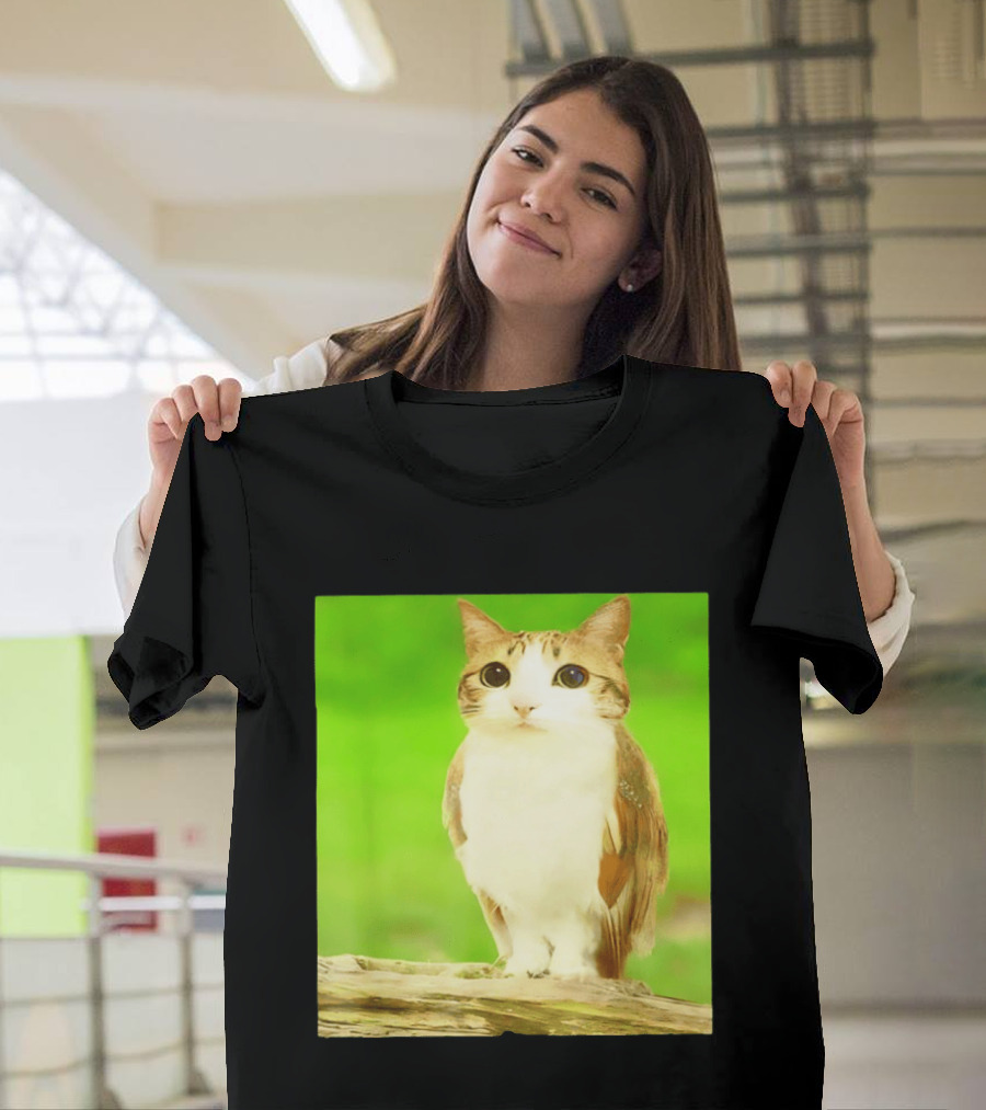 Cat Owl Hybrid Animal Mashup Creature Fusion T-Shirt