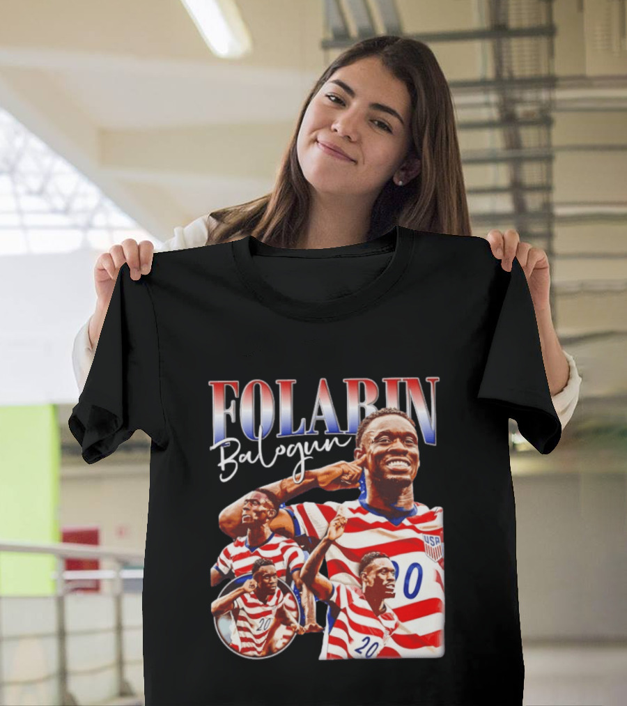 Folarin Balogun USMNT USA Soccer Team 20 Jersey T-Shirt