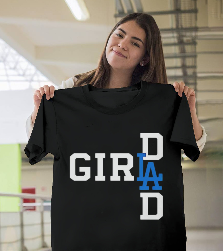 Los Angeles Dodgers MLB Girl Dad Baseball T-Shirt