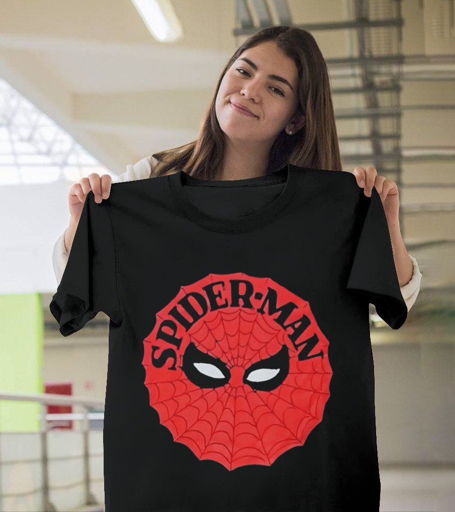 Spider Man Mask Marvel Comics Web T-Shirt