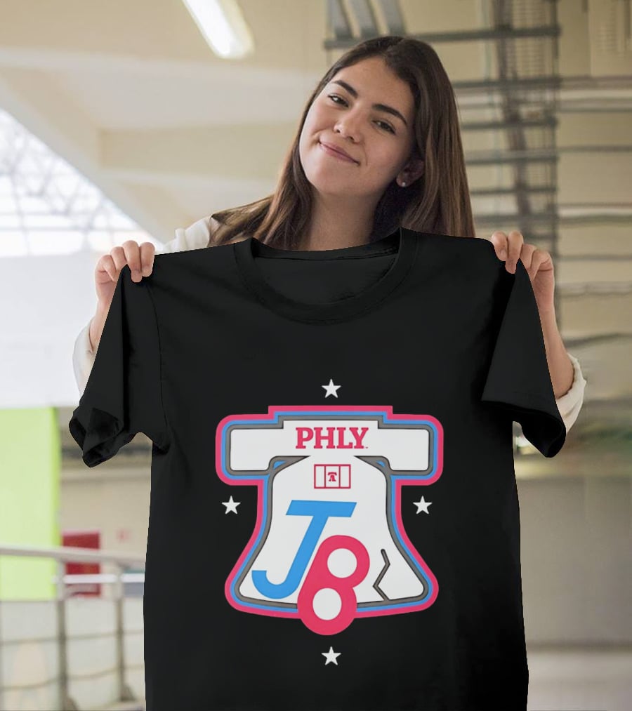 PHLY J8 Liberty Bell Stars Philadelphia Phillies T-Shirt