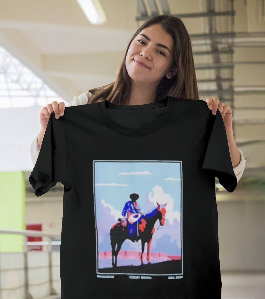 Dog Cowboy By Jeremy Booth USA 2024 T-Shirt
