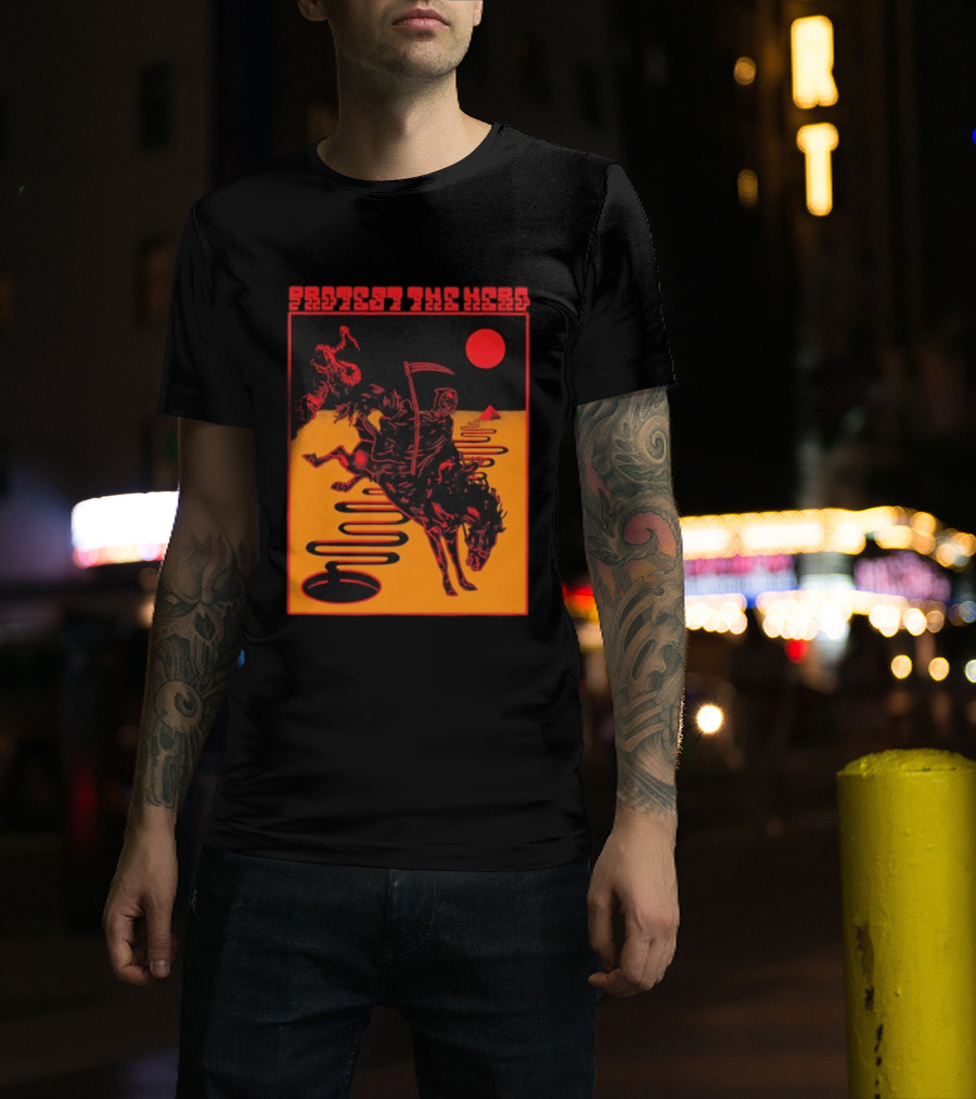 Protest The Hero Grim Reaper Horse Pyramid Red Moon Desert Path T-Shirt