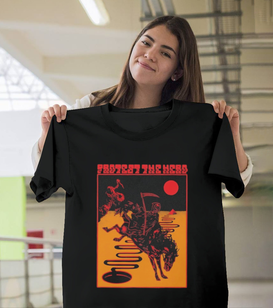 Protest The Hero Grim Reaper Horse Pyramid Red Moon Desert Path T-Shirt