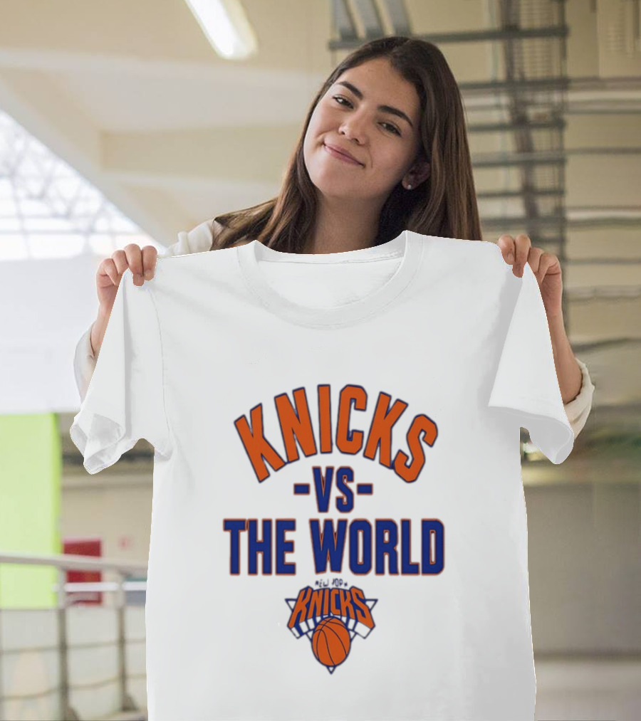 Knicks Vs The World Basketball New York Knicks T-Shirt