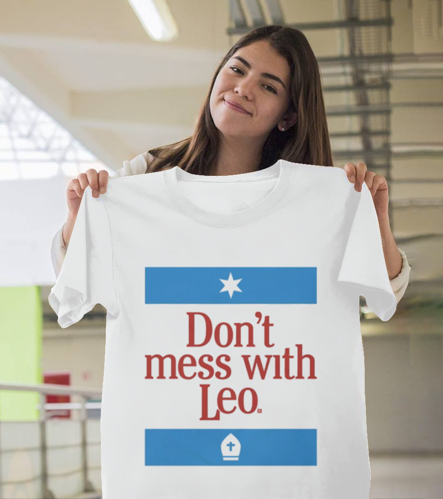 Don't Mess With Leo Star And Cross T-Shirt