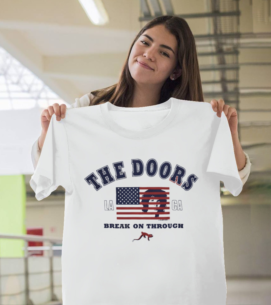 The Doors Break On Through LA CA Flag T-Shirt