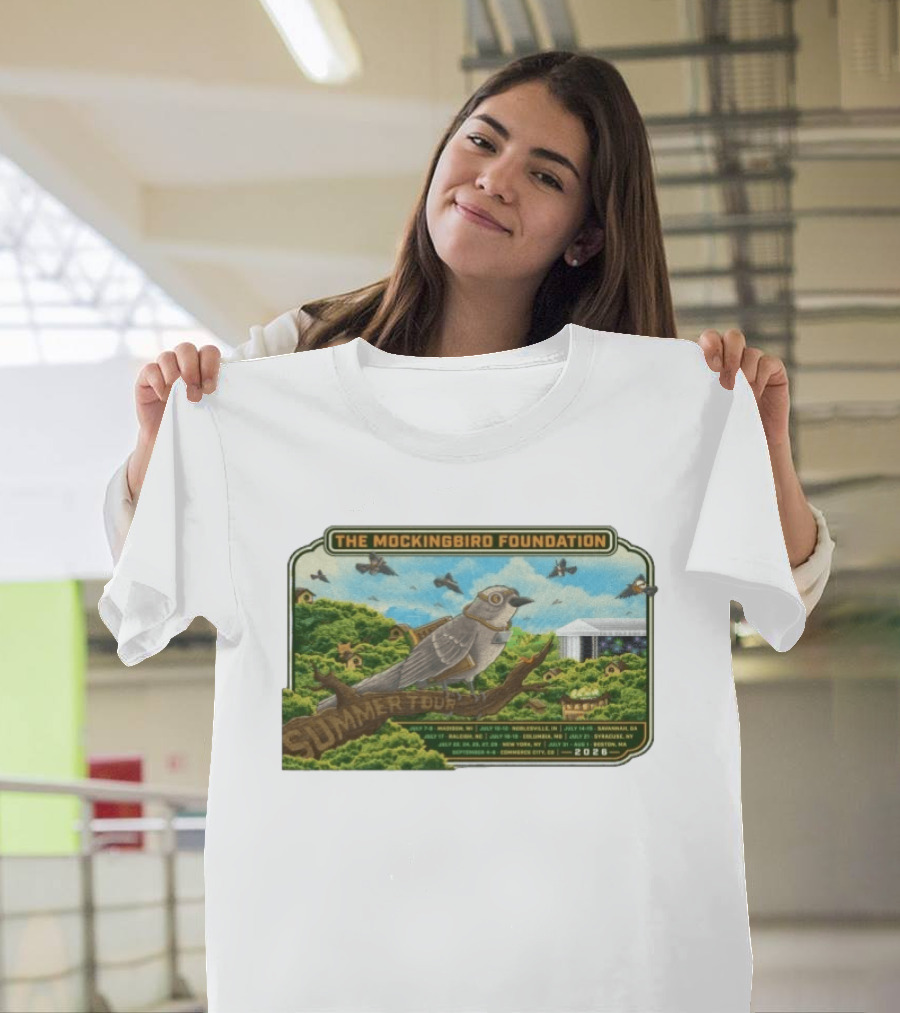 The Mockingbird Foundation Summer Tour 2026 Madison Noblesville Alpharetta Portland George Syracuse Boston T-Shirt