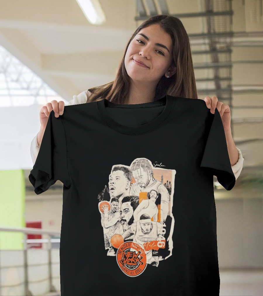 Ewing Jalen Clyde Melo New York Knicks The Mecca Of Basketball 1946 Against All Odds T-Shirt