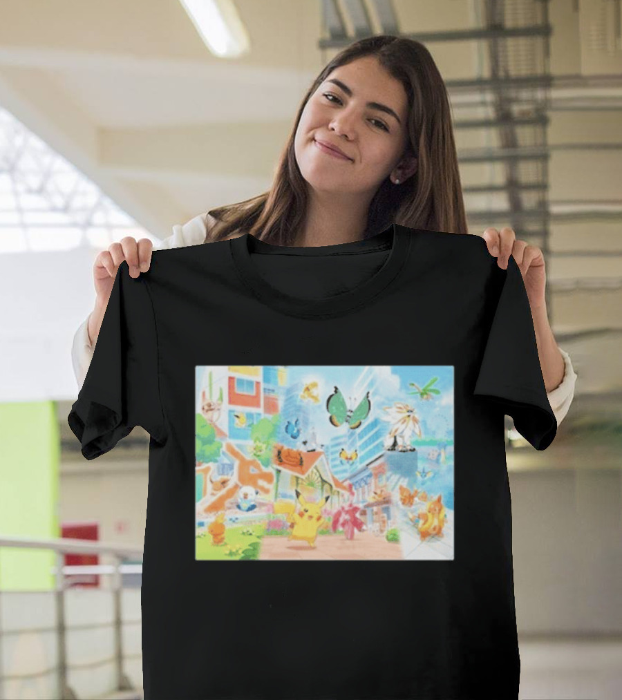 Pokémon Center Singapore July 2026 Pikachu Charizard Celebi Rowlet Oricorio Wingull T-Shirt