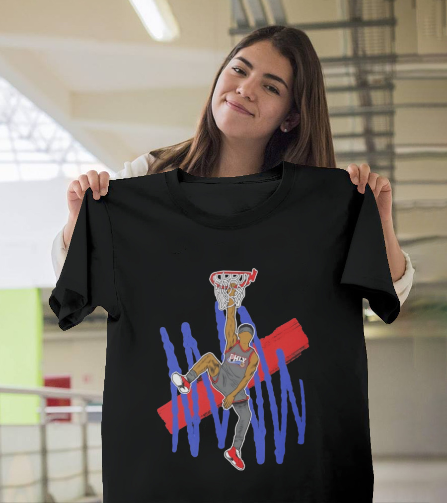 FHLY Basketball Dunk Athlete V J Edgecombe Highlight Action T-Shirt