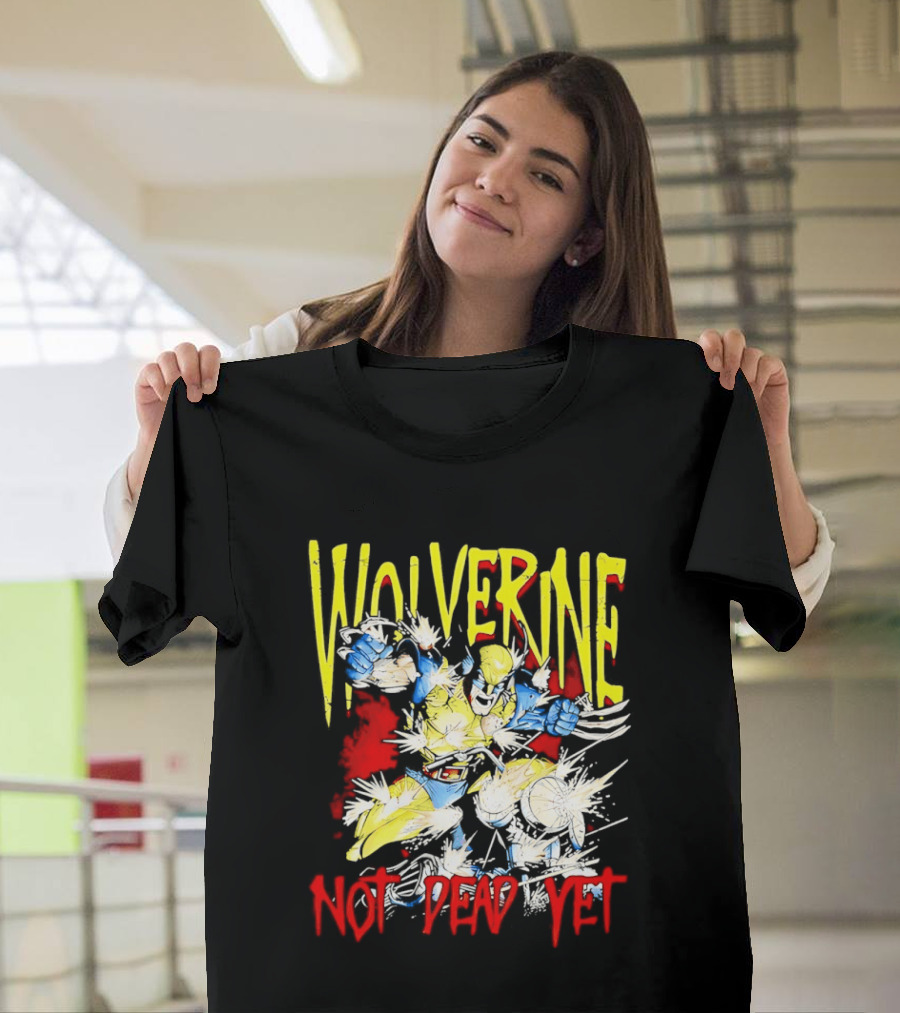 Wolverine Marvel Comics Not Dead Yet Bold Color T-Shirt