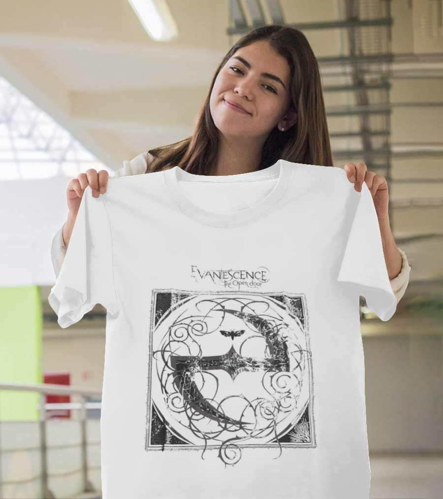 Evanescence The Open Door Moth Symbol Gothic T-Shirt