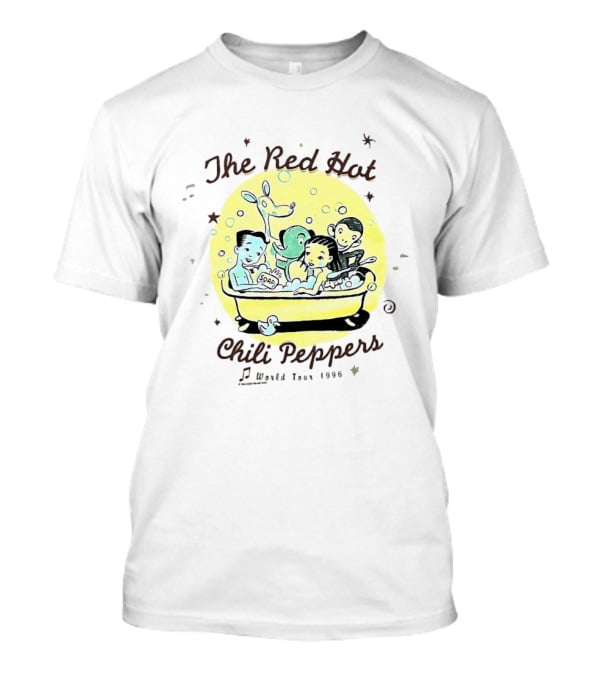 The Red Hot Chili Peppers World Tour 1990 Hot Tub Soap T-Shirt