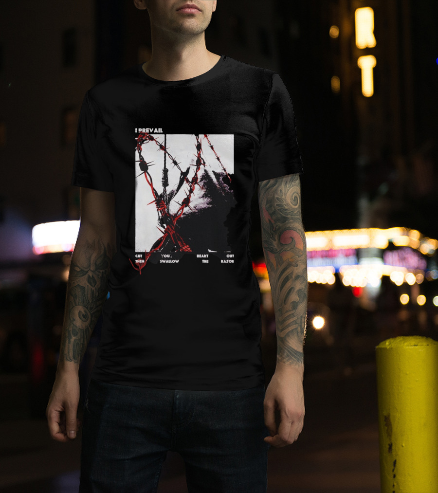 I Prevail Cut Your Heart Out Swallow The Razor Barbed Wire T-Shirt