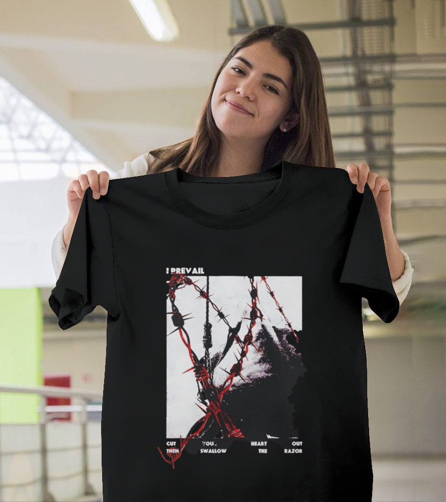 I Prevail Cut Your Heart Out Swallow The Razor Barbed Wire T-Shirt
