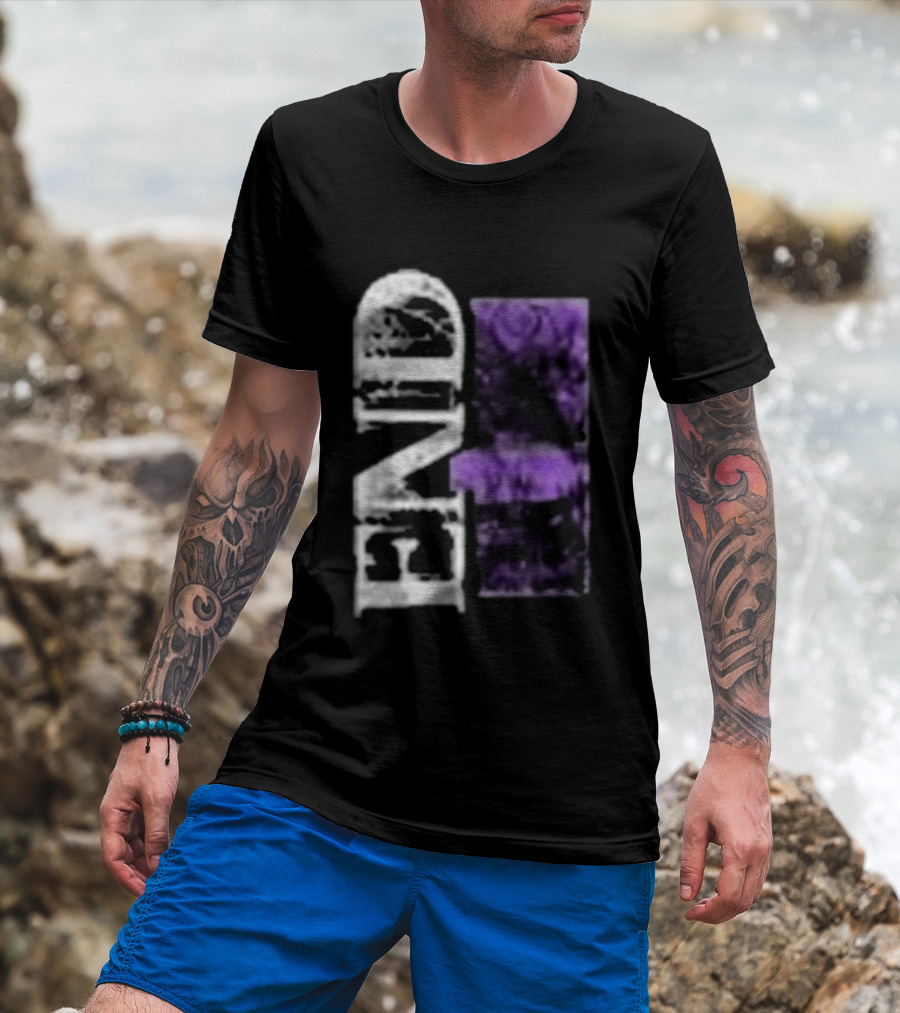 Closed Casket Activities End Victim Purple Black T-Shirt