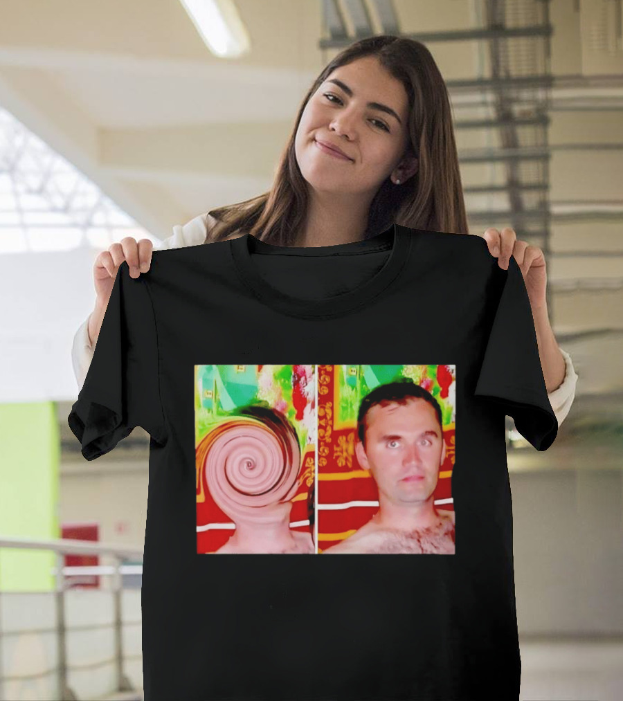 Swirly Kirk Christopher Paul Neil Optical Illusion Face T-Shirt