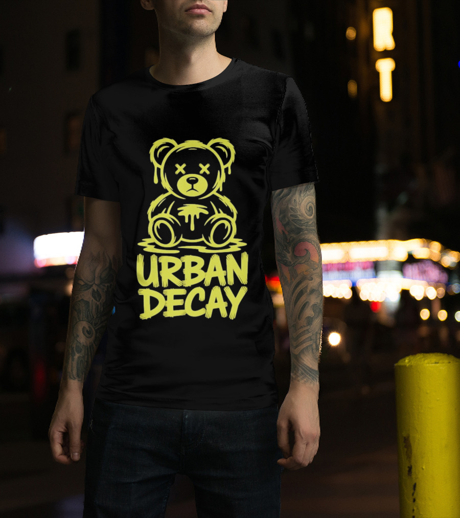 Teddy Bear Urban Decay Dripping Graffiti T-Shirt