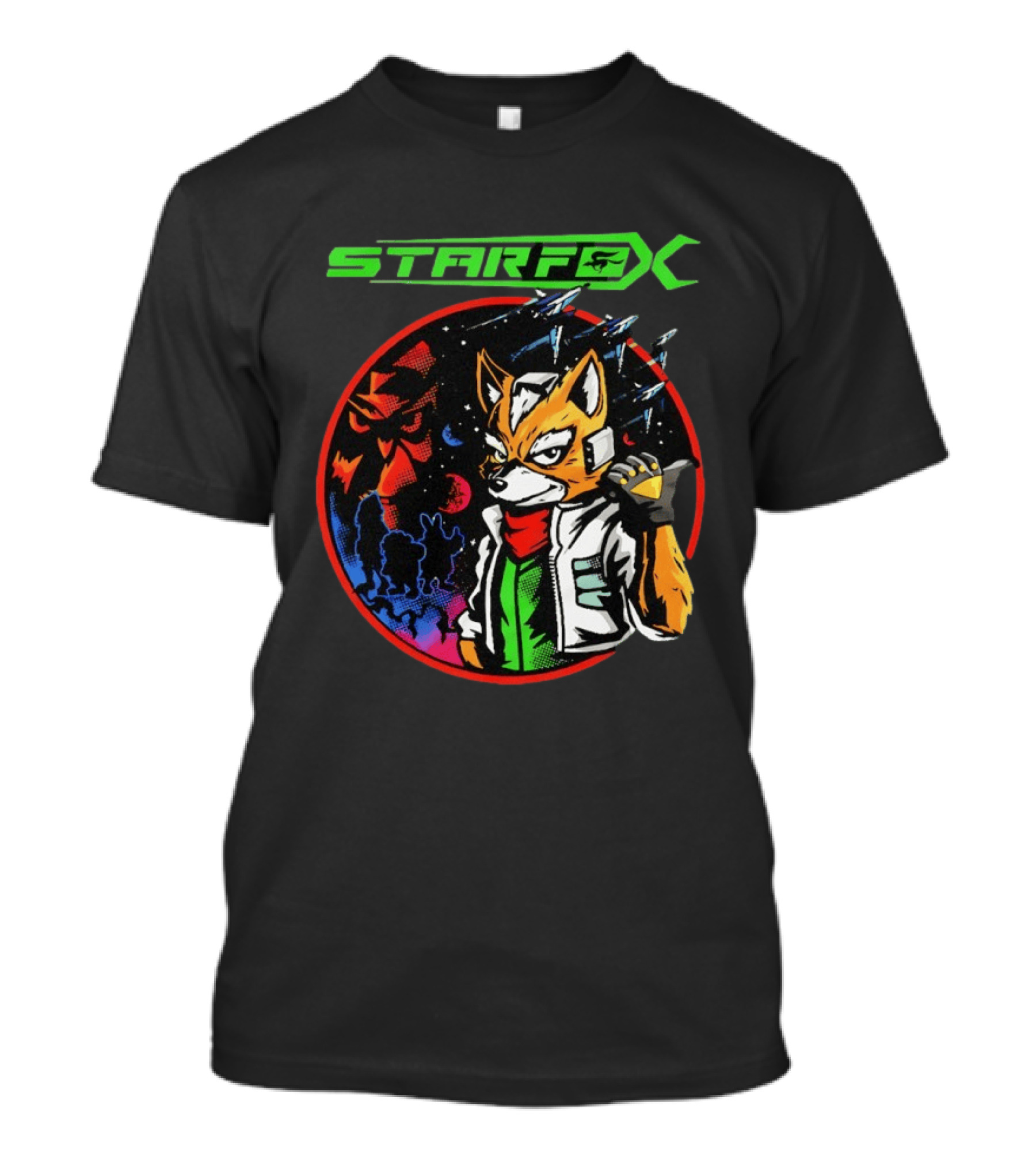 Star Fox Fox McCloud Retro Space Adventure T-Shirt