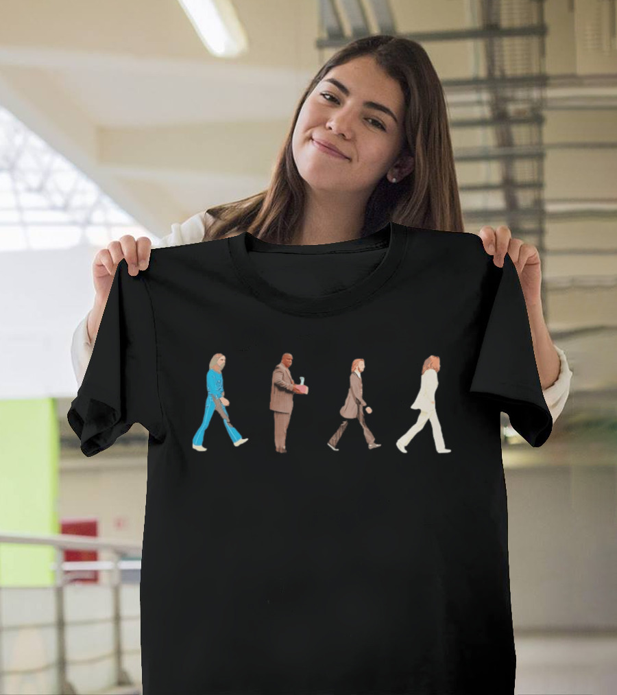 Walking Suit Group In Iconic Formation T-Shirt