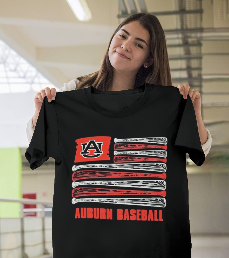 Auburn Tigers America's 250 Flag Baseball Team Spirit T-Shirt