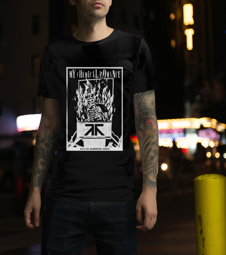My Chemical Romance July 4 2026 Bellahouston Park Glasgow UK T-Shirt