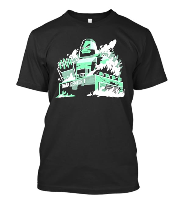 Data Center 1 Final Fantasy Avalanche AI Block Robot T-Shirt