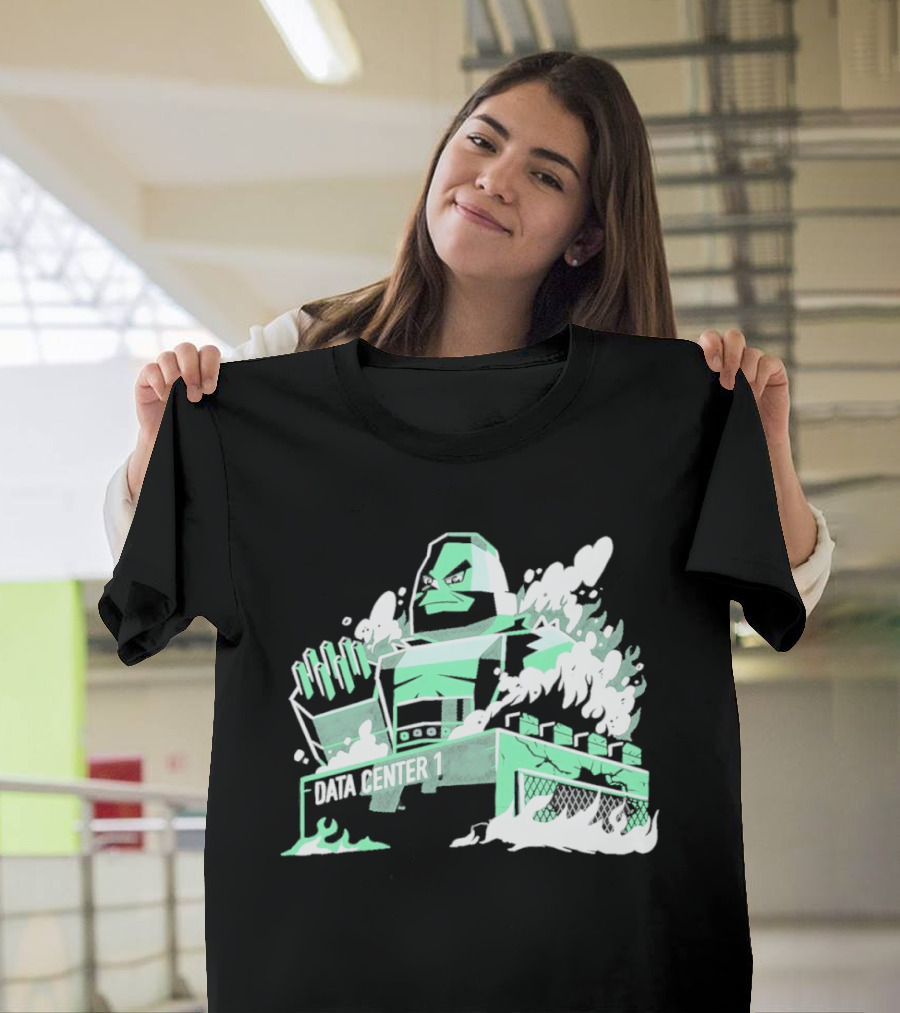 Data Center 1 Final Fantasy Avalanche AI Block Robot T-Shirt