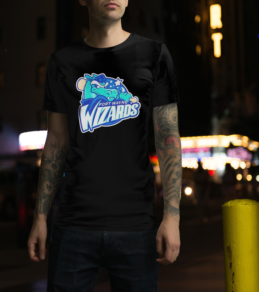 Fort Wayne Wizards Crocodile Logo Minor League Baseball Team T-Shirt