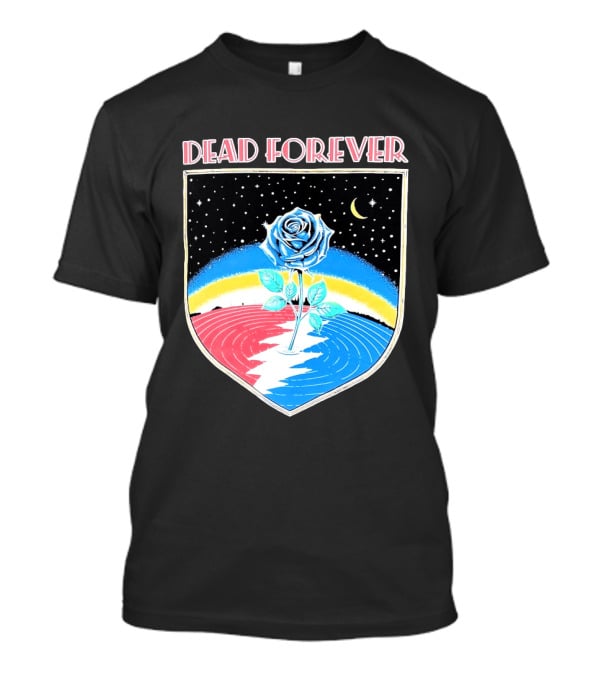 Grateful Dead Forever Rose Skull Rainbow Night Sky Moon Dead60 T-Shirt