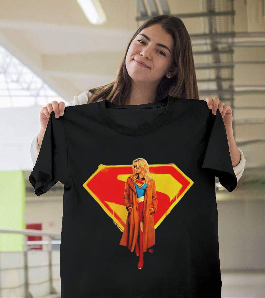Supergirl 2026 Movie Iconic Superhero Emblem Heroine Coat T-Shirt