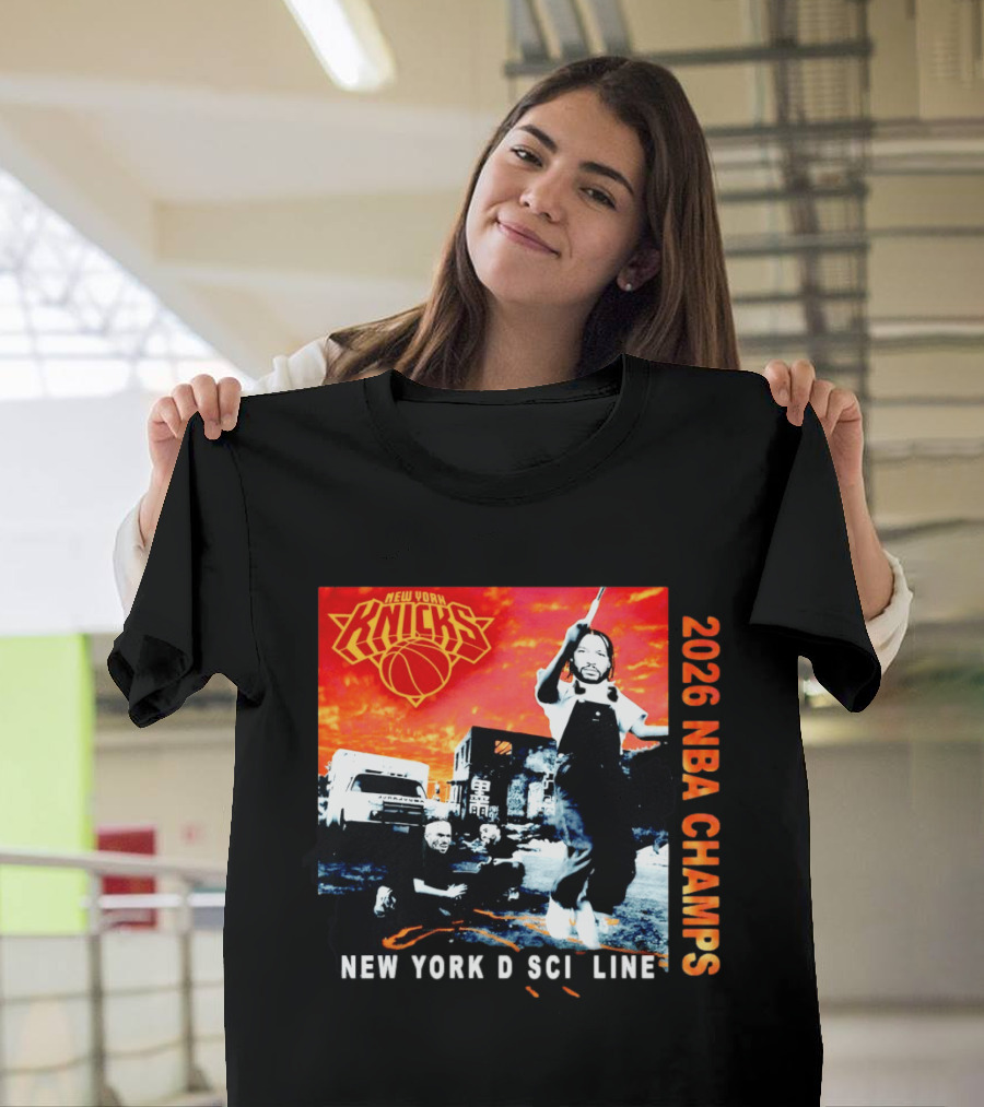 New York Knicks 2026 NBA Champs New York Discipline Rap Album T-Shirt