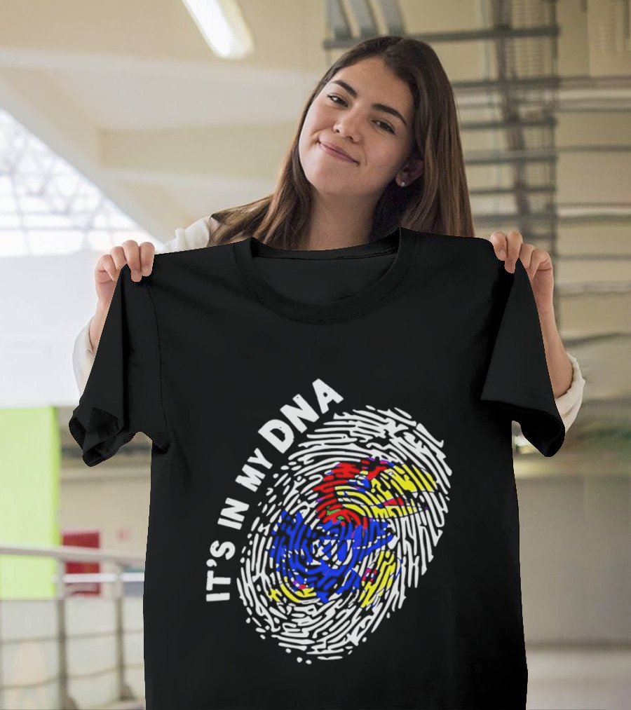 Kansas Jayhawks It's In My DNA Fingerprint T-Shirt