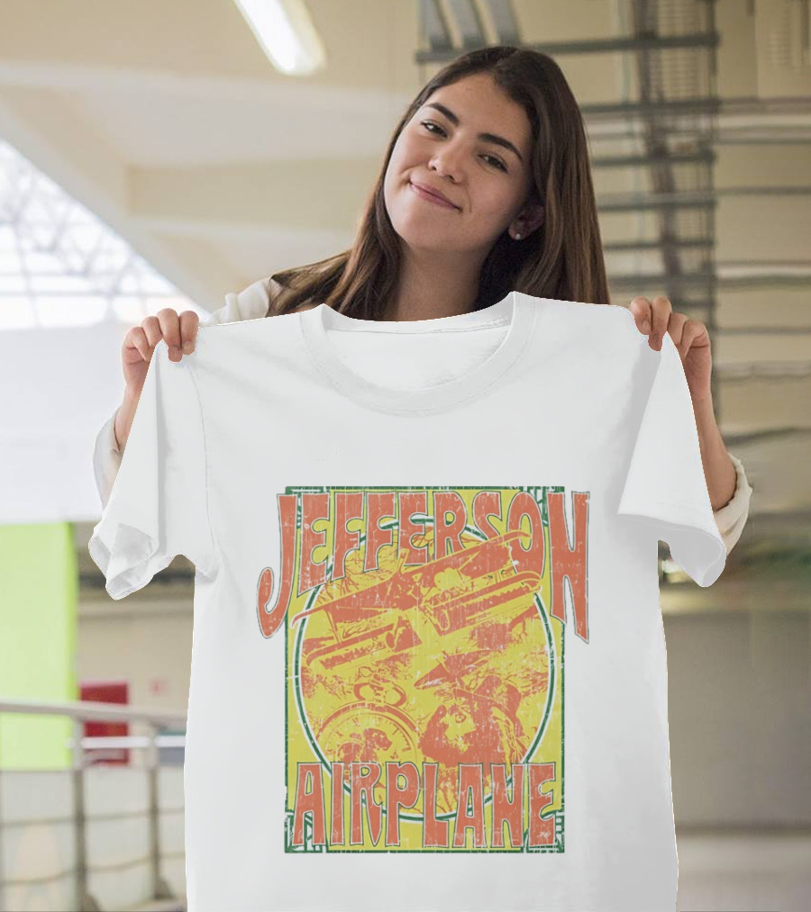 Jefferson Airplane Distressed Vintage Band Art Psychedelic 60s T-Shirt