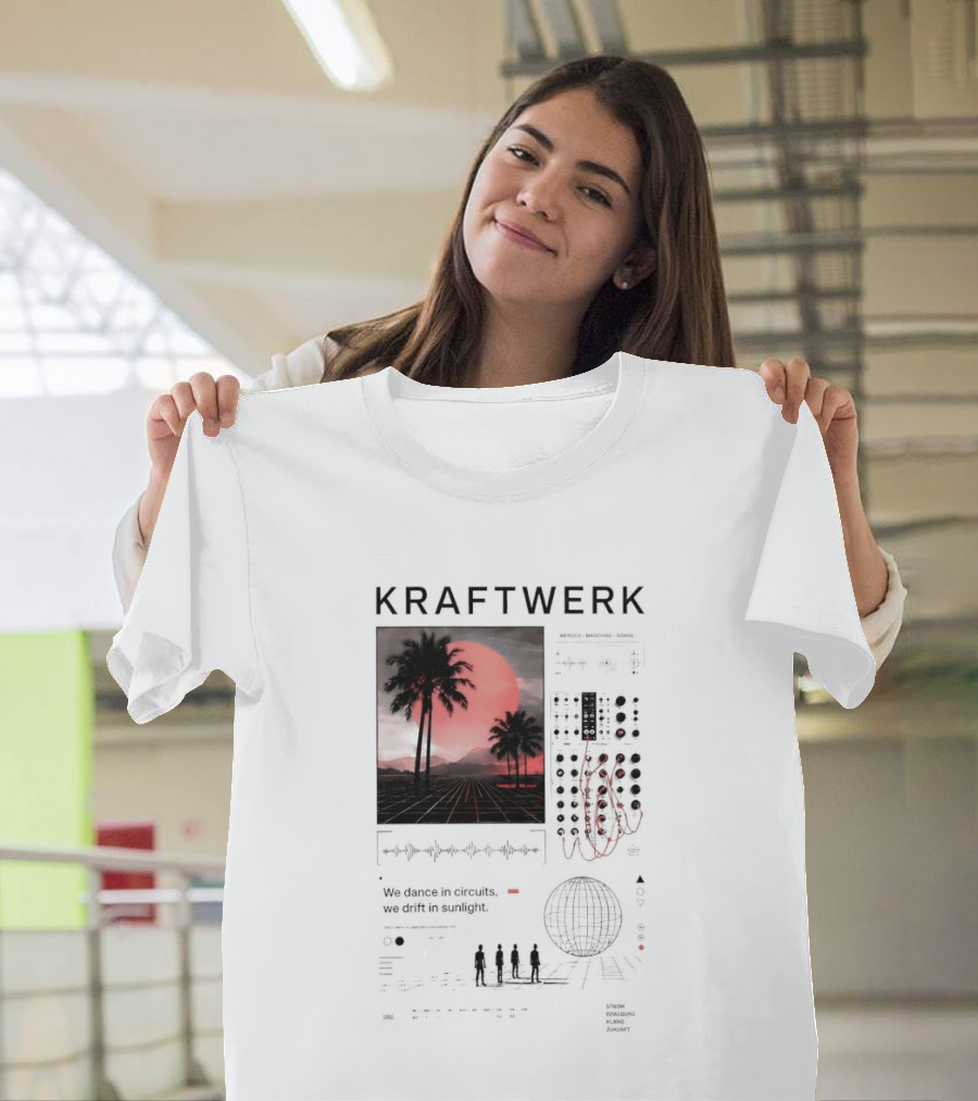 Kraftwerk Mensch Maschine Sonne We Dance In Circuits We Drift In Sunlight T-Shirt