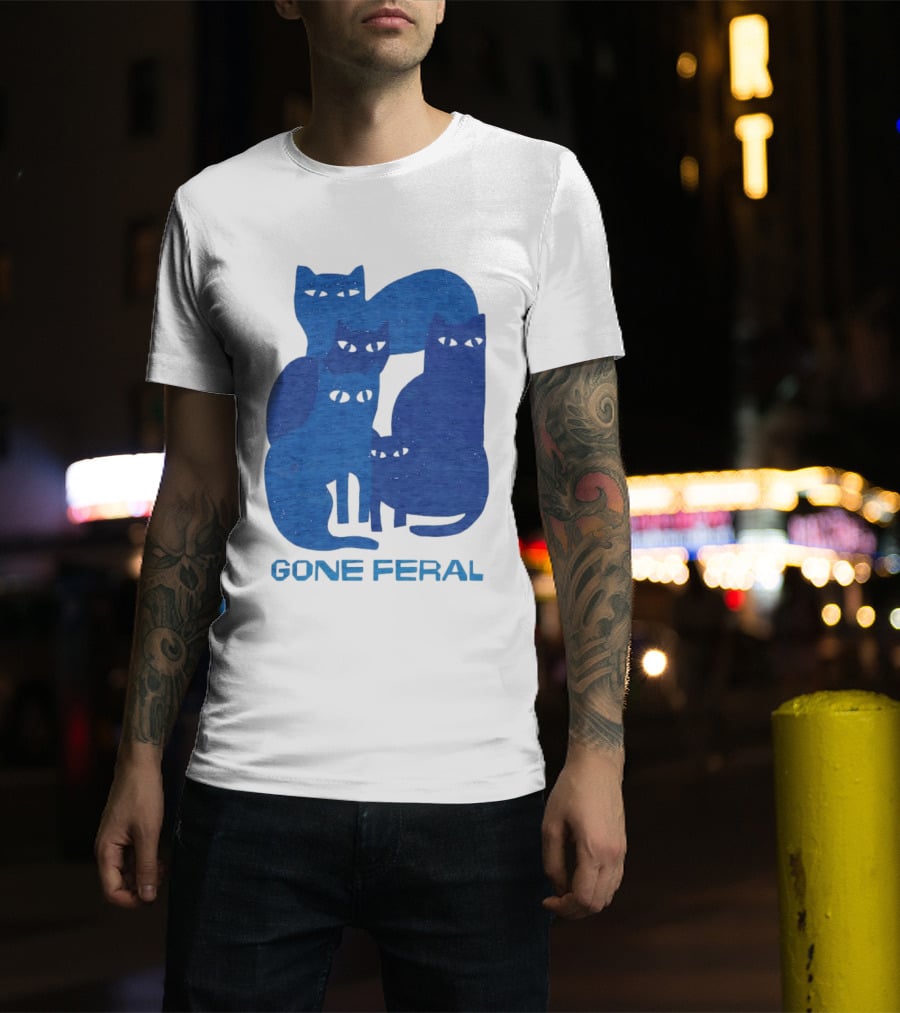 Gone Feral Cats Group T-Shirt