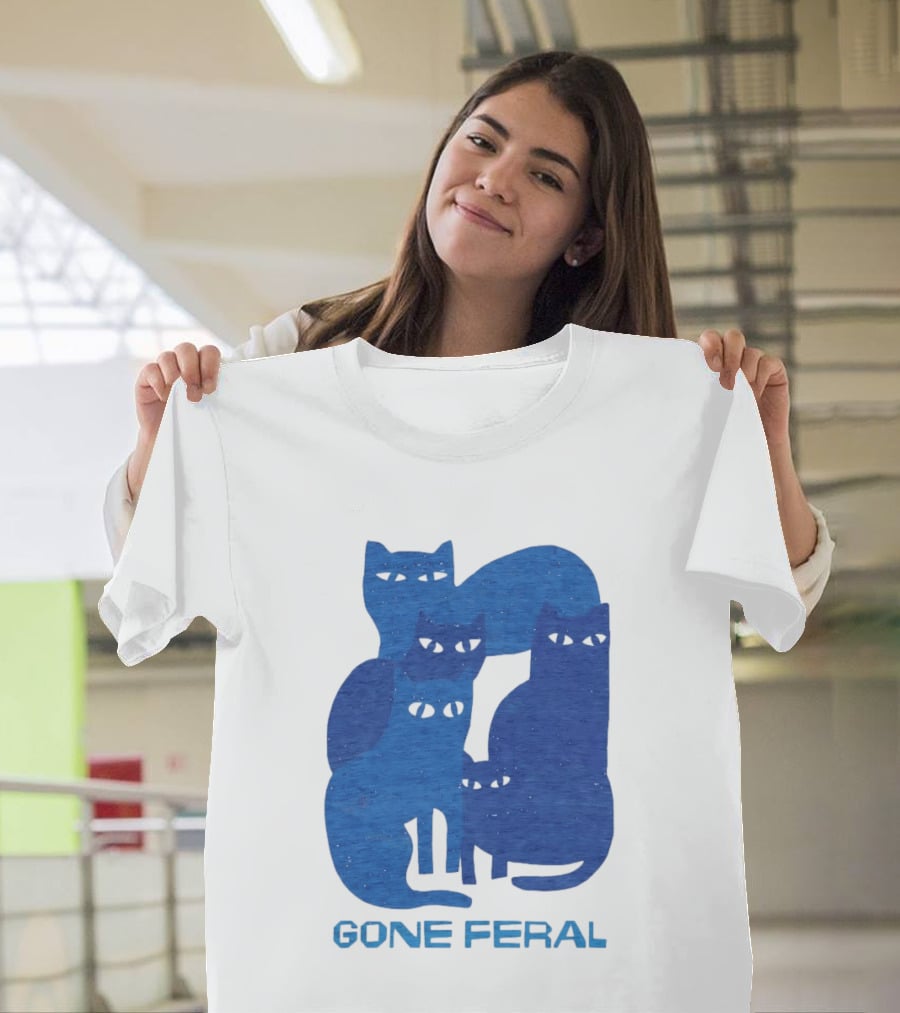 Gone Feral Cats Group T-Shirt
