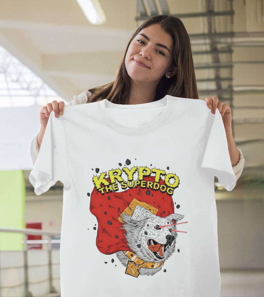 Krypto The Superdog DC Comics Superman Cape Laser Eyes T-Shirt